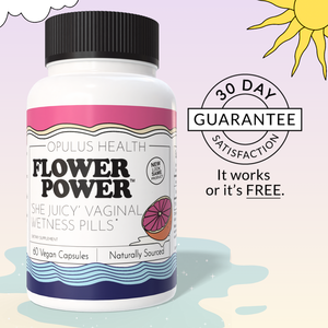 Flower Power 'She Juicy' Vaginal Moisture Supplement (60ct/ea) 2025 New Sale Online