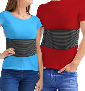 Rib Brace Chest Binder | Rib Belt to Reduce Rib Cage Pain | Chest Compression Support for Rib Muscle Injuries, Bruised Ribs | Breathable Chest Wrap Rib Brace for Women Men (XXL - Black - 52 Inch) Buy Sale Online