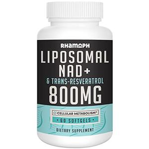 Rhamoph Liposomal NAD Supplement 800 mg with Trans-Resveratrol 300 mg 60 Softgels Max Absorption Formula Wiki Cheap Online