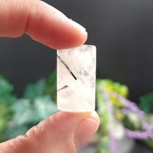 TC-672 Black Tourmaline in Quartz Cabochon Buy Cheap Limited Edition