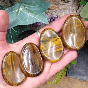 TE-44 Gold Tiger Eye Worry Stone Clearance Manchester