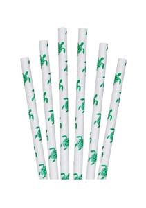 Jumbo 7.75" Sea Turtle Eco-Friendly Paper Straws Big Discount Online