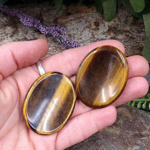 TE-31 Gold Tiger Eye Worry Stone Tumblr Cheap Pice