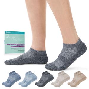 Revosoxs Diabetic Socks for Men and Women,5 Pairs Non-Binding Low Cut Diabetic Socks,Loose Top Wide Diabetic Socks Size 5-10 10-13(5 pairs Dark color-Large) Free Shipping Limited Edition