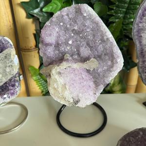 Amethyst with Calcite on a stand Clearance Buy