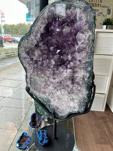 Amethyst on a swivel stand Cheap Sale Pictures