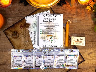 Abundance Spell Jar Kit DIY Abundance Ritual Kit for Manifestation, Abundance Magic Finishline