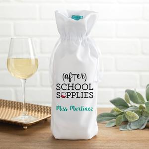 After School Supplies Personalized Wine Bag Sale Top Quality