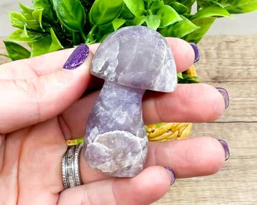Amethyst Mushroom Carving Matte Polished Finish for Spiritual Clarity and Protection Best Place To Buy