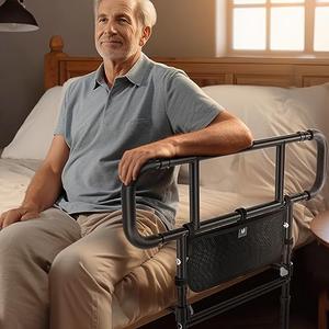 2024 New Bed Rails for Elderly Adults - Upgraded Adjustable Heights & Extendable Bed Side Rail, Foldable Bed Assist Bar, Heavy Duty for Senior & Surgery Patients, Fits King, Queen, Full, Twin Cheap Factory Outlet