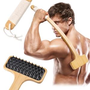 22'' Wooden Back Scratcher, Extra Long Handle Bamboo Body Scratcher with Wide Brush Head and Massaging Nodes - Gentle Relief for Adults, Pregnancy, Elderly, and Pets - Durable and Skin-Friendly Buy Cheap Wholesale Pice