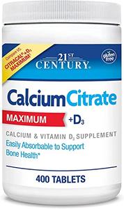 21st Century Calcium Citrate D3, 400 Tablets Per Bottle (2 Pack) Cheap Sale Visit
