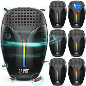 2023 Upgraded Version Ultrasonic Pest Repeller, Indoor Ultrasonic Repellent for Roach, Rodent, Mouse, Bugs, Mosquito, Mice, Spider, Ant,Electronic Plug in Pest Control,3 Mode Switching,6 Packs Free Shipping Fake