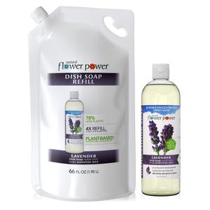 Lavender Natural Liquid Dish Soap 4X Refill Bundle Free Shipping Cheap Online