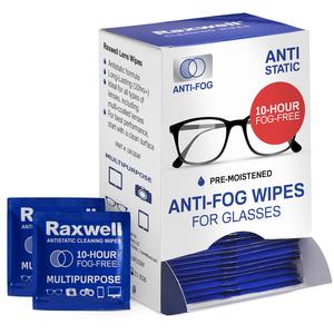 Anti-Fog Wipes for Glasses, Lightly Pre-Moistened, 200 Count, Streak-Free Glasses & Screen Cleaner Wipes. Safe for All Lenses, Eyeglass, Sunglasses, Phone, Camera Lens Individually Wrapped for Travel Online For Sale