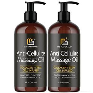 Anti Cellulite Massage Oil Natural Body Oil and Massage Oil for Massage Therapy | Infused with Collagen and Stem Cell Skin Tightening Cellulite Cream and Massage Lotion for Women 8 Fl Oz (2Pack) Outlet Manchester