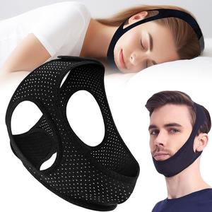 Anti Snoring Devices, Chin Strap for CPAP Users, Double Adjustable Chin Straps for Men and Women, Stop Snoring Solution, Comfortable Anti Snoring Devices Chin Strap - Black, 1PK For Sale