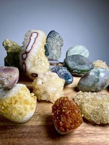 Amethyst and Citrine Druzy Quartz from Uruguay Low Cost Cheap Online