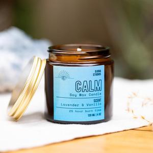 Calm Candle - Lavender & Vanilla Cheap Official