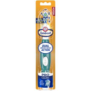 Arm & Hammer Spinbrush Pro Clean Battery Toothbrush, Medium, 1 ea Clearance Supply