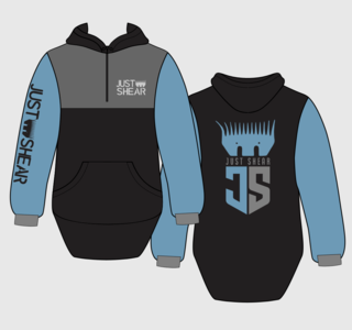 JS | Slate Blue Outback | Half Zip Long Tail Hoody Very Cheap Cheap Online