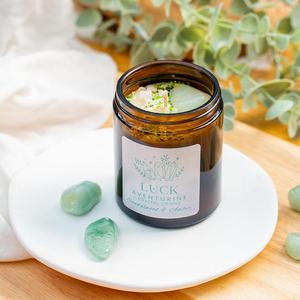 Aventurine Crystal Candle - Luck Cheap Pice