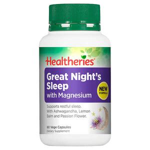 Healtheries Great Night's Sleep with Magnesium 60 Caps Footlocker Online