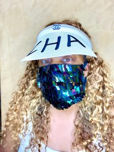 BLACK Fringe Sequin Mask Cheap With Mastercard