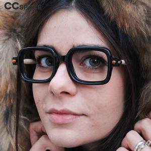 53979 Retro Rectangle Anti Blue Light Brand Glasses Frames Men Women Computer Eyeglasses Footlocker Pictures