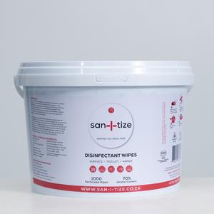 San-I-tize Disinfectant Bucket Wipes (1000 Wipes) (70% Alcohol) Clearance Newest