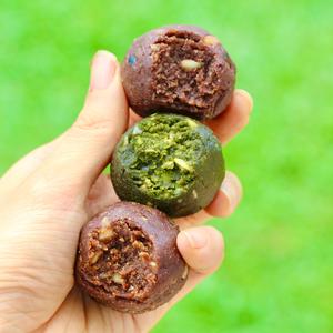 Vegan Cacao x Matcha ANTIOXIDANT MIX Protein Balls - Box of 8 (Gluten Free, Naturally Sweetened) Inexpensive Cheap Online