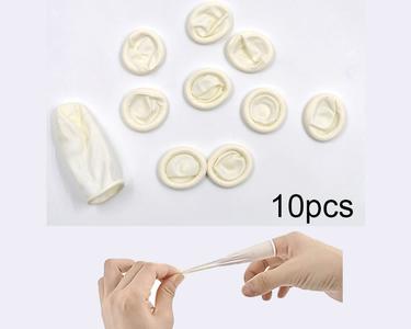 Disposable Finger Gloves / Finger Cots Pack of 10 Durable Rubber Fingertips Protectors for Cleaning, Repairing and Painting Outlet New
