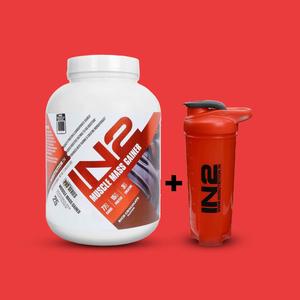 IN2 Muscle Mass Gainer 2.5kg Rich Chocolate Free IN2 Shaker 2025 New Sale Online