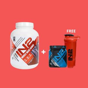 IN2 Muscle Mass Gainer 2.5 kg Rich Chocolate Creatine Monohydrate & Free IN2 Shaker Newest For Sale