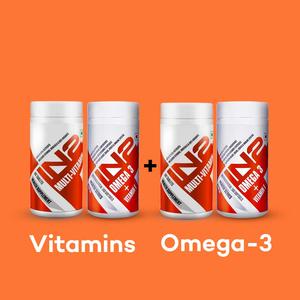 IN2 Multi-Vitamin 60 Tablets IN2 Omega 3 ( Fish Oil ) Vitamin E, 60 Softgels Free Shipping Tumblr