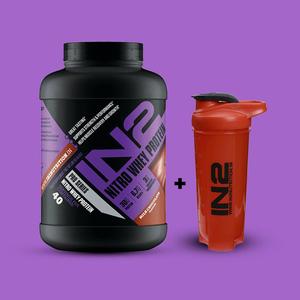 IN2 Nitro Whey Protein 1.81kg Milk Chocolate FREE Shaker Cheap Sale Outlet Locations