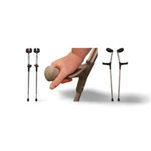 Deluxe Anatomical Handle Crutches Ergonomic & Lightweight Free Shipping Very Cheap