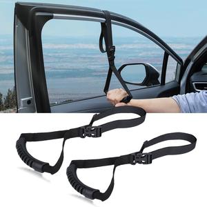 KOUNATSURI 2Pack Car Grab Handle Adjustable Standing Aid Safety Handle Portable Vehicle Support Grab Bar Nylon Grip Handle Mobility Assist Device (Black) New Arrival Cheap Pice