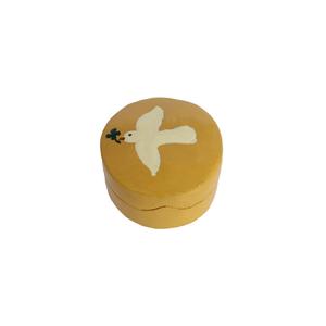Small Round White Dove Yellow Box Pices Online