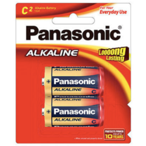 Batteries - C - Panasonic Alkaline (Pack of 2) Order Cheap Pice
