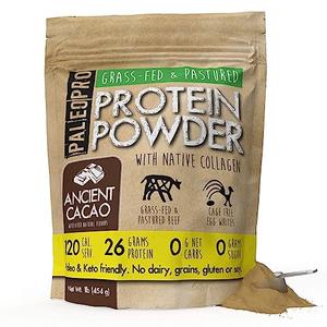 PaleoPro Protein Powder, Gluten Free, Dairy Free, Whey Free, Soy Free, No Added Hormones, Pastured Grass-fed Beef, Minimally Processed Paleo Ingredients, 1lb/454g, About 15 Servings, Mayan Mocha Sale Amazon