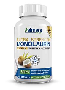 Palmara Health Extra Strength Monolaurin 1,600mg per Serving, 800mg per Capsule Free Shipping Tumblr