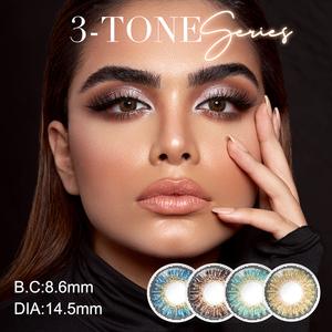 3 Tone Colored Contacts 12 Colors Available Cheap Pice Free Shipping