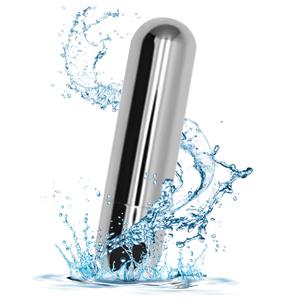 Abseis Personal 10 Modes Quiet Waterproof Bullet Tool Powerful Mini Stick for Women Pleasure, Handheld Travel Pocket Personal Bullet Portable Soft Toys Massage Ball for Body Relax (Sliver) Pre Order