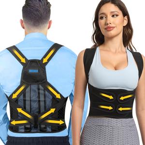 ABISIKER Posture Corrector for Women and Men, Adjustable Back Brace, Breathable and Porous Back Straightener for Scoliosis, Hunchback Correction, Back Pain, Spine Corrector, Back Support (M) Outlet 2025 New