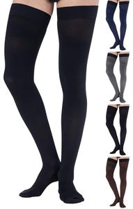 ABSOLUTE SUPPORT Mens Thigh High Compression Stockings, Opaque, Graduated Support for Lymphedema & Swelling, Sizes up to 7XL Discount Inexpensive