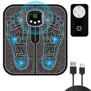 ABHAG PlayMakar Sport Muscle Stimulator, Model PRO-500 EMS Foot Massager Mat for Pain Plantar Relief Transcutaneous Electrical Nerve Pulse Stimulator Circulation Massage Relieve Soreness Relax Muscles Cheap Sale