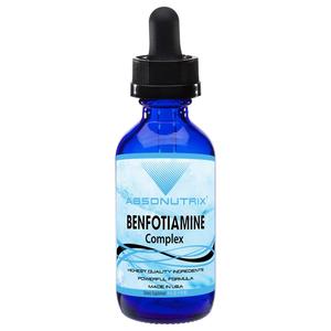 Absonutrix Benfotiamine Complex 300 mg, 4 Fl Oz Bottle, 200 Servings, High Bioavailability, Potent Ingredients, Quick Absorption, Cruelty-Free, Non-GMO, Third-Party Tested, GMP-Certified, Made in USA Online Online High Quality