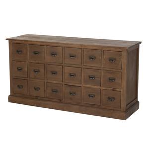 Commode en bois marron vintage Cheap Low Shipping