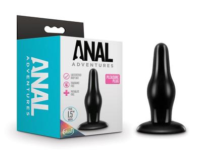 Anal Adventures By Blush | Pleasure Black 4.25-Inch Anal Plug Discount 2025